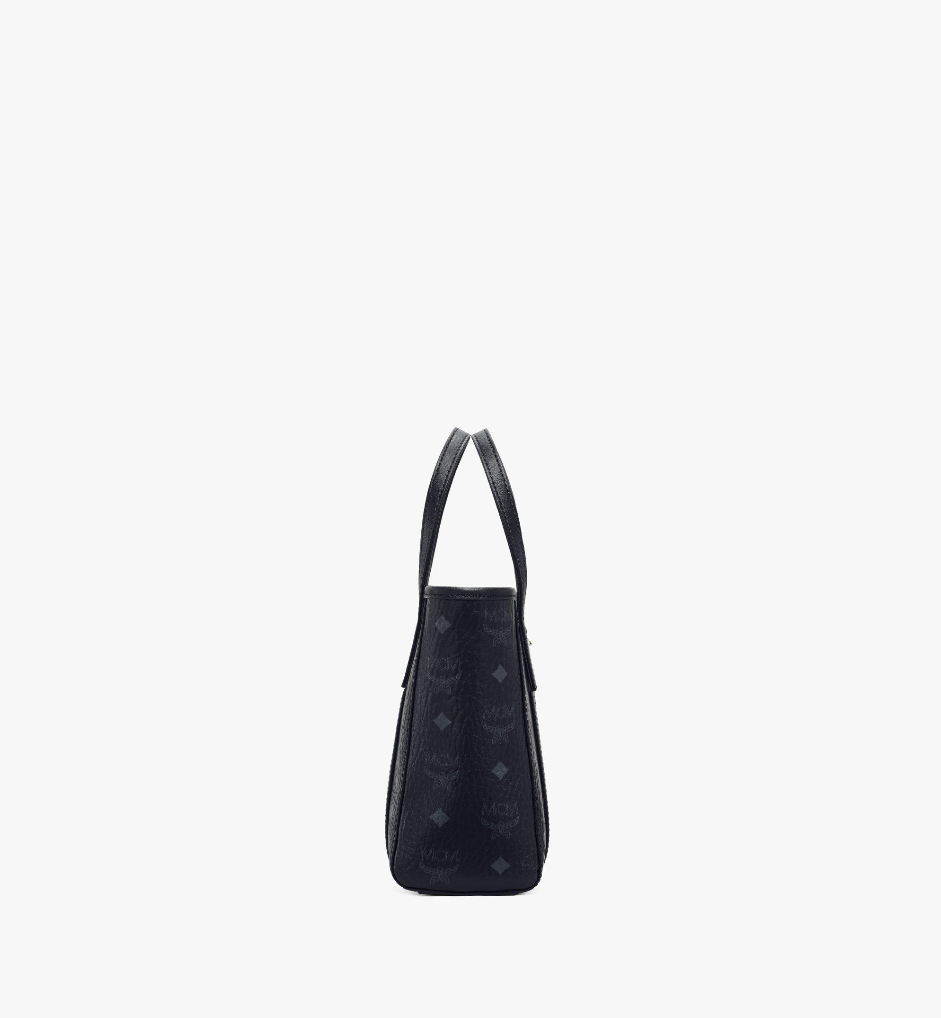 Túi MCM Mini Toni Shopper In Visetos 'Black' MWPAATN04BK001 - Ảnh 4