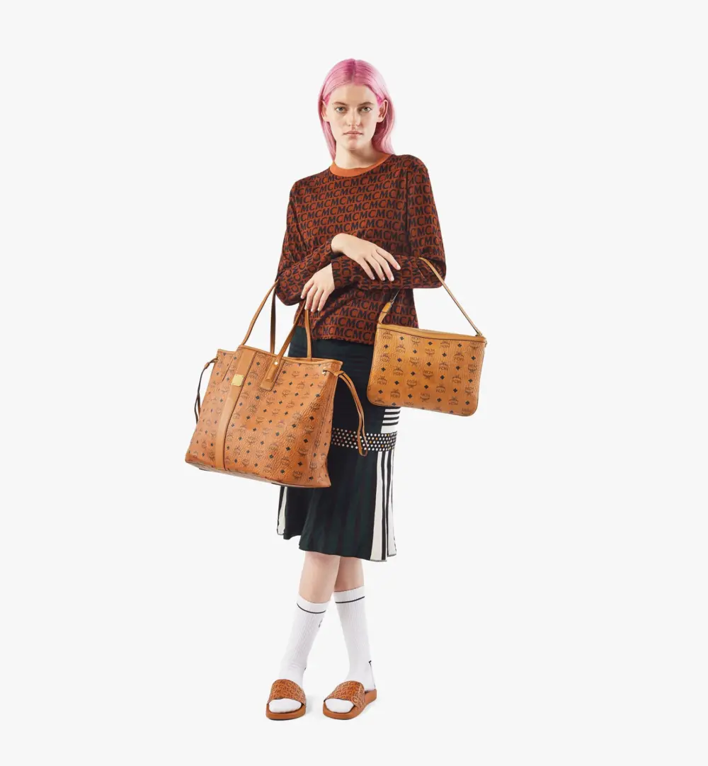 Túi MCM Reversible Liz Shopper in Visetos MWP7AVI21CO001 - Ảnh 3