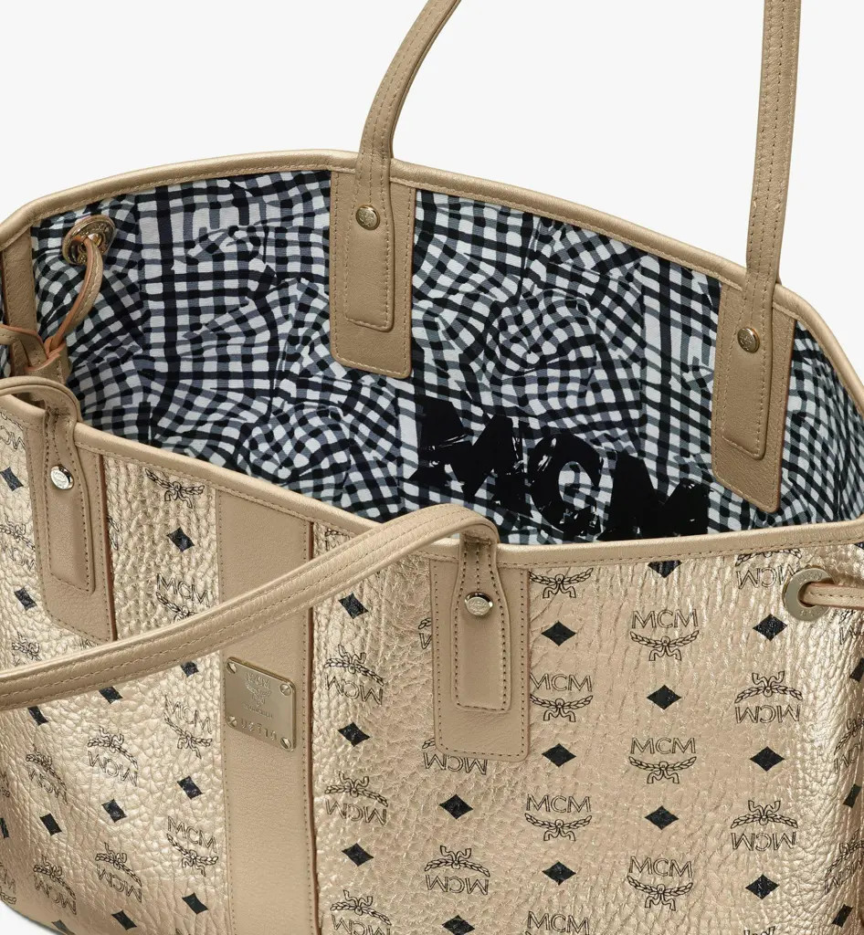 Túi MCM Liz Reversible Shopper in Visetos MWPASVI02T1001 - Ảnh 3