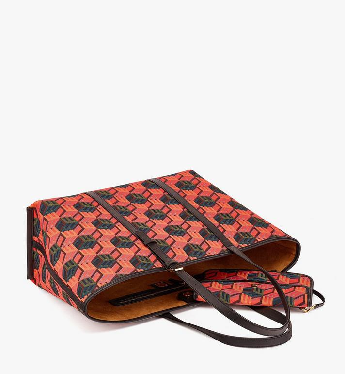 Túi MCM Shopper in Cubic Monogram Jacquard MWPCSCK01MT001 - Ảnh 3