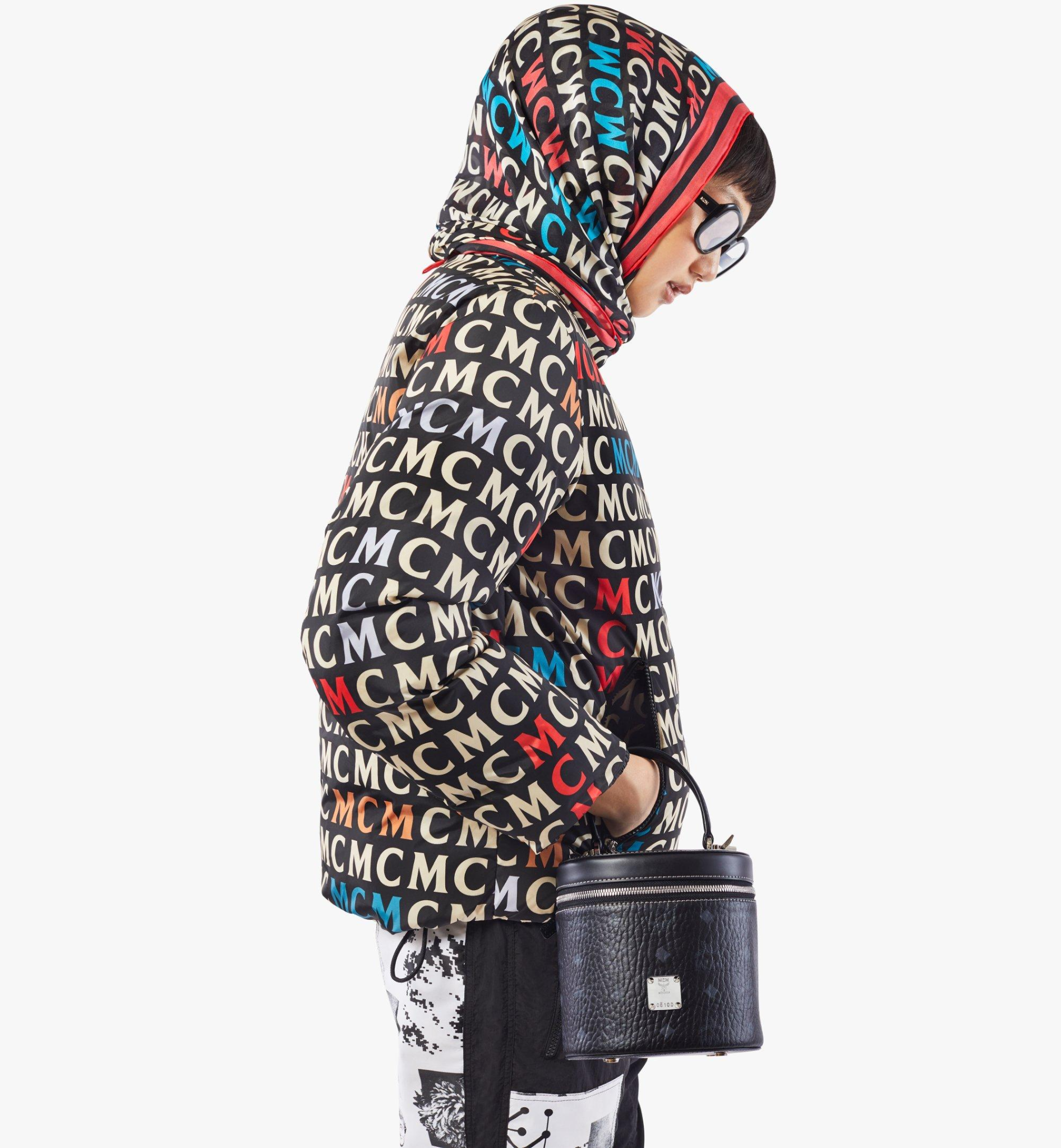 Túi MCM Cylinder Crossbody In Visetos 'Black' MWRAACG01BK001 - Ảnh 4