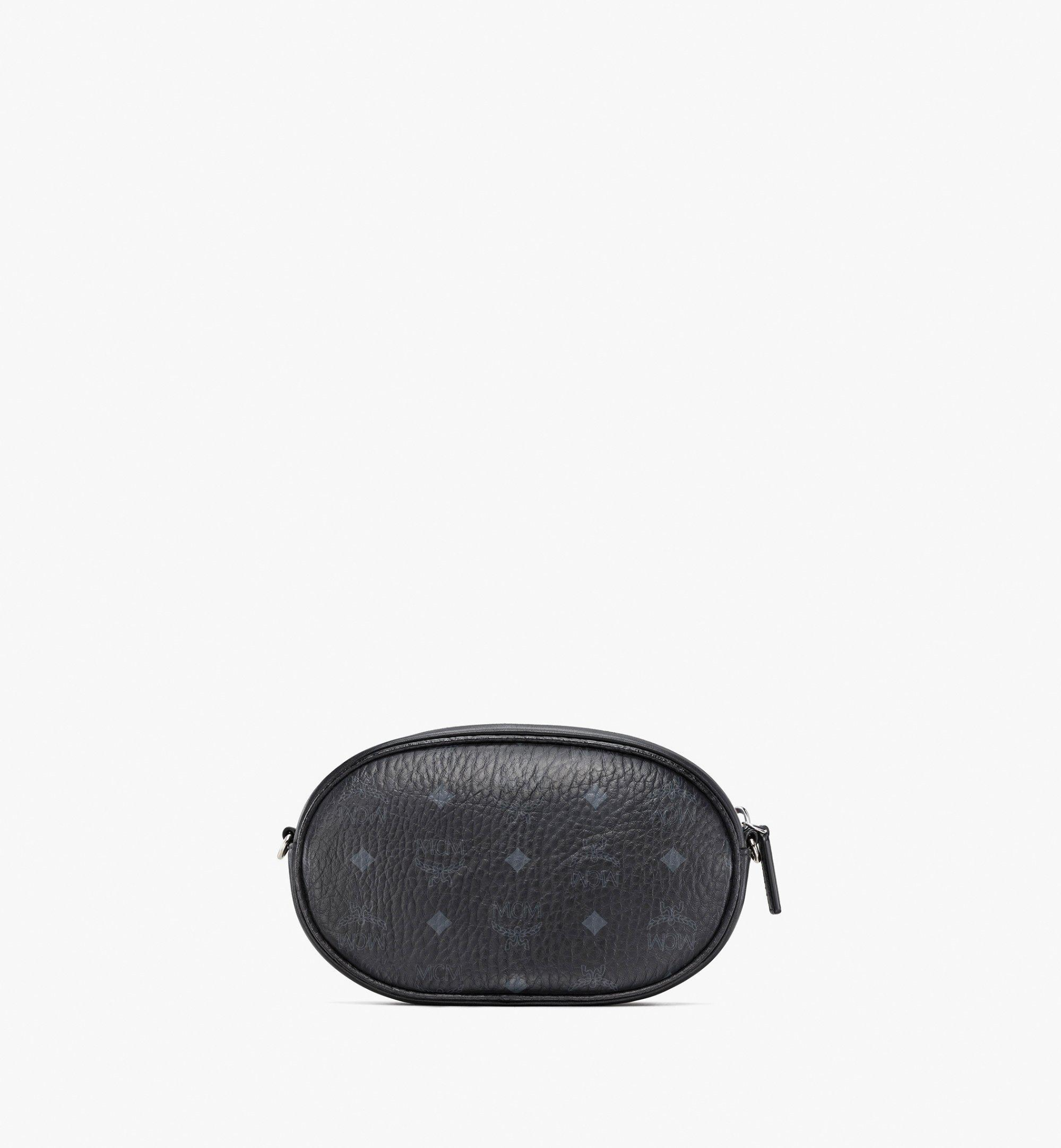 Túi MCM Essential Pouch Original Black White MWRBSSE01BW001 - Ảnh 2