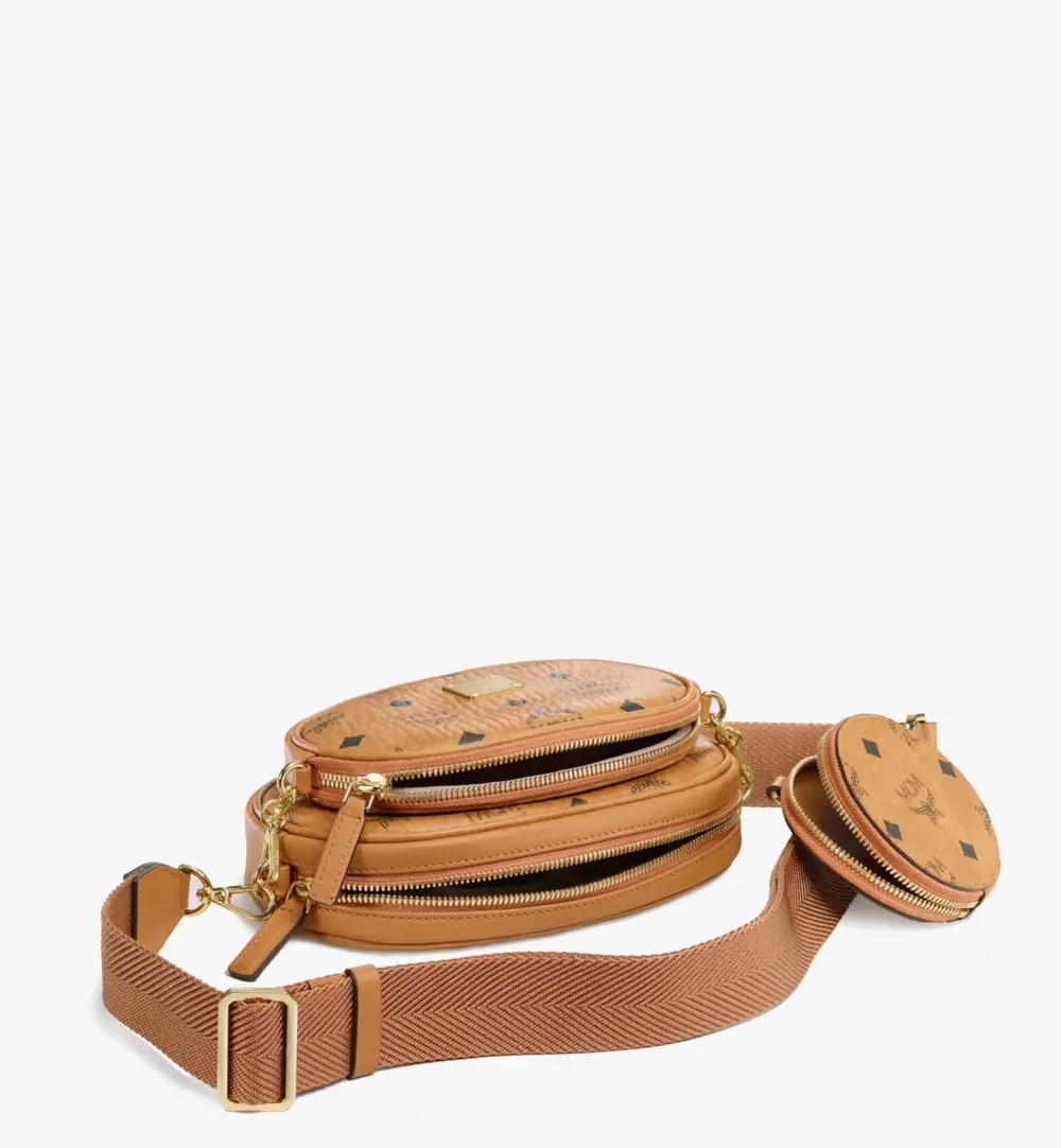 Túi MCM Essential Pouch Original Cognac MWRBSSE01CO001 - Ảnh 3