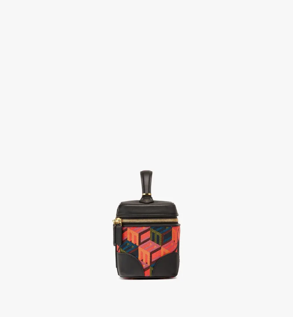 Alternative view of Túi MCM Rockstar Vanity Case in Cubic Monogram Jacquard MWRCSCK02MT001