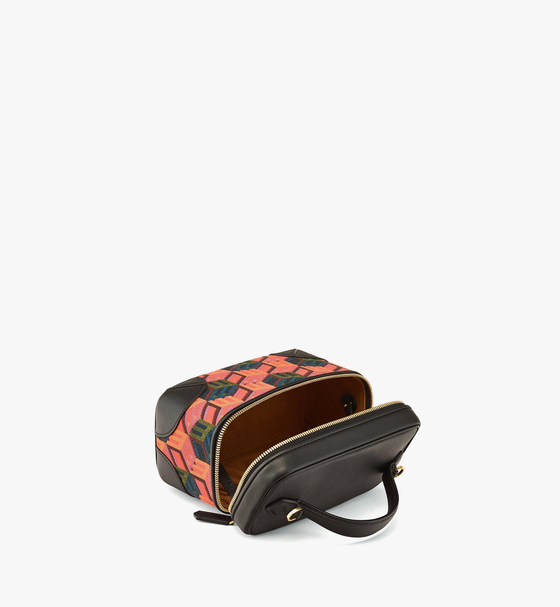 Túi MCM Rockstar Vanity Case in Cubic Monogram Jacquard MWRCSCK02MT001 - Ảnh 3