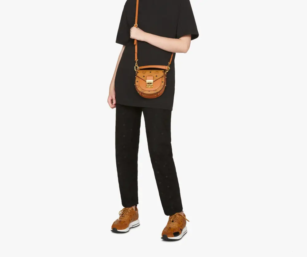 Túi MCM Patricia Mini Shoulder Bag Visetos 'Cognac' MWSASPA08CO001 - Ảnh 4