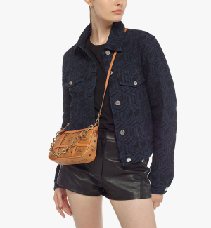 Alternative view of Túi MCM Mini Delmy Shoulder Bag In Visetos 'Cognac' MWSBAER01CO001