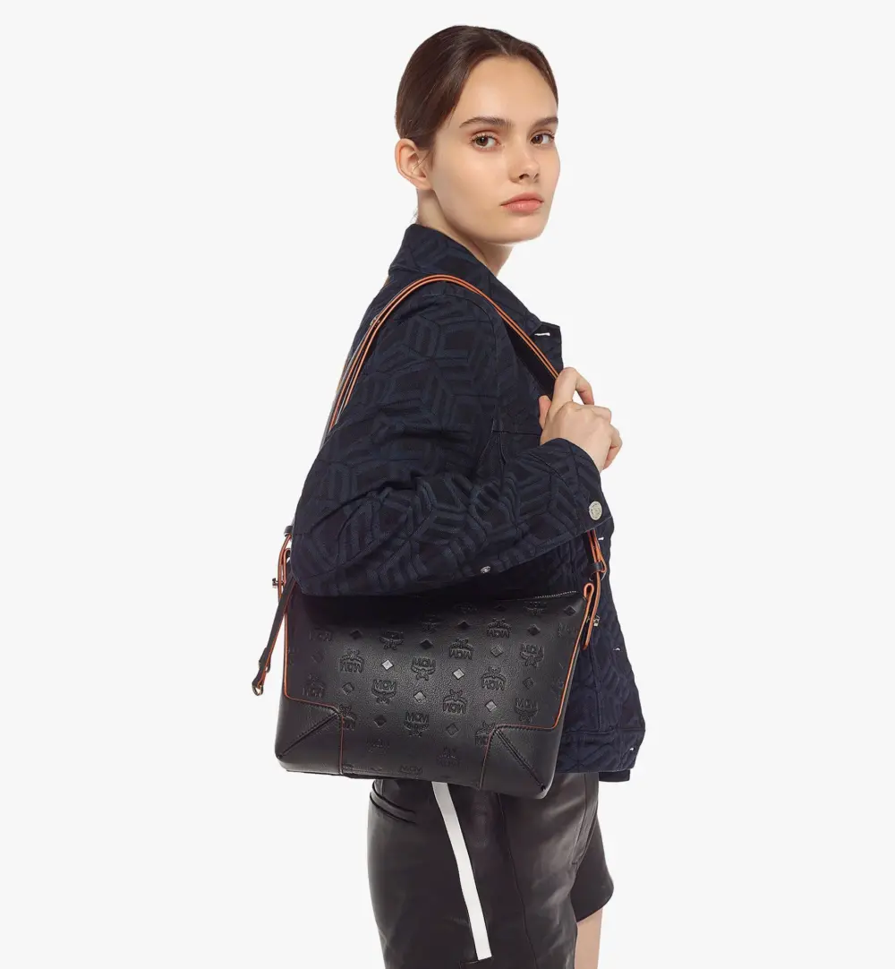 Túi MCM Klara Shoulder Bag in Monogram Leather MWSBSKM02BK001 - Ảnh 4