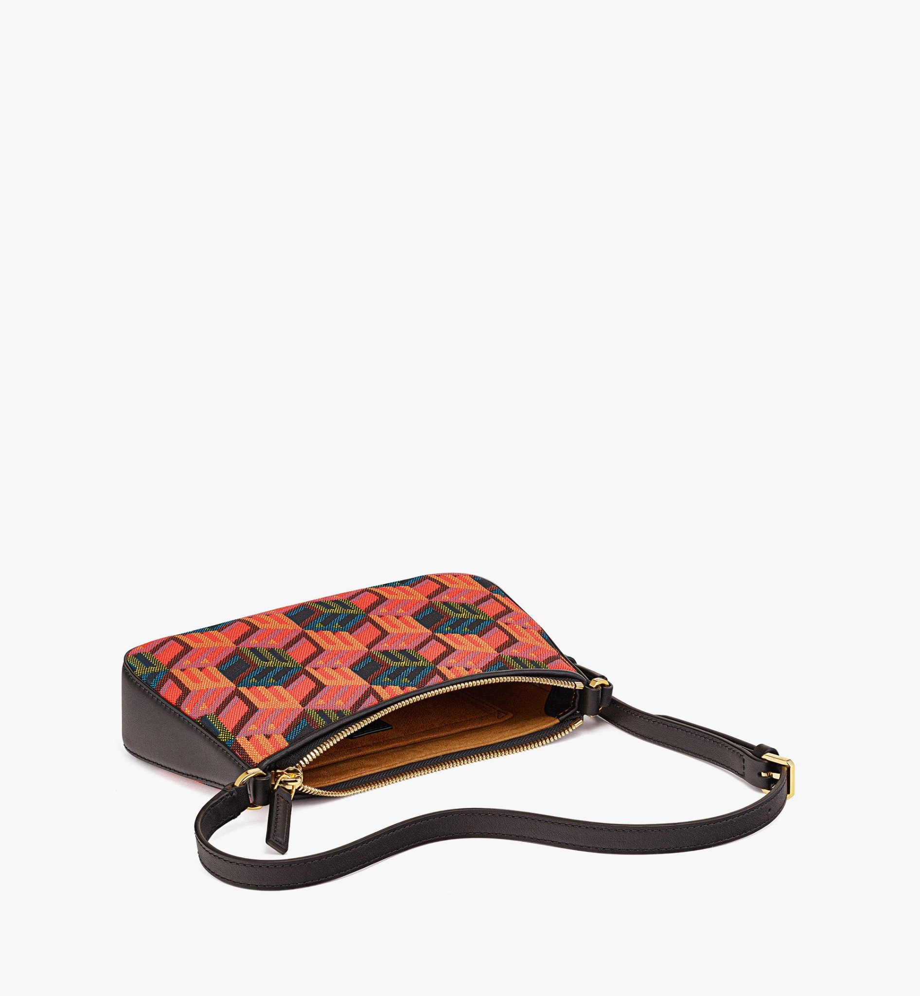 Túi MCM Shoulder Bag in Cubic Monogram Jacquard MWSCSCK02MT001 - Ảnh 3