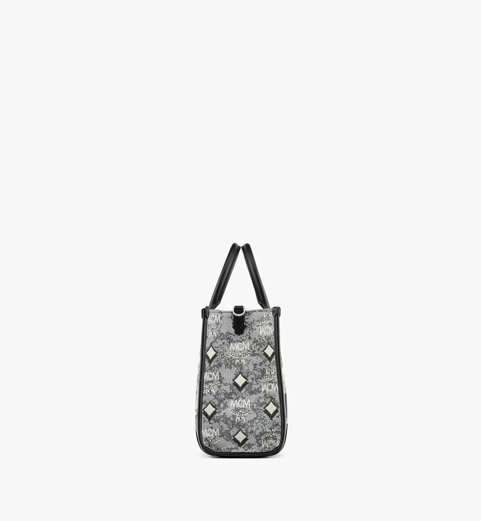 Túi MCM Tote in Vintage Jacquard Monogram MWTBATQ02EG001 - Ảnh 3