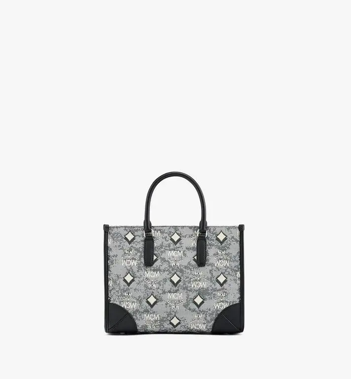 Túi MCM Tote in Vintage Jacquard Monogram MWTBATQ02EG001 - Ảnh 4
