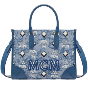 Túi MCM Tote Vintage Jacquard Monogram 'Blue' MWTBATQ02LU001