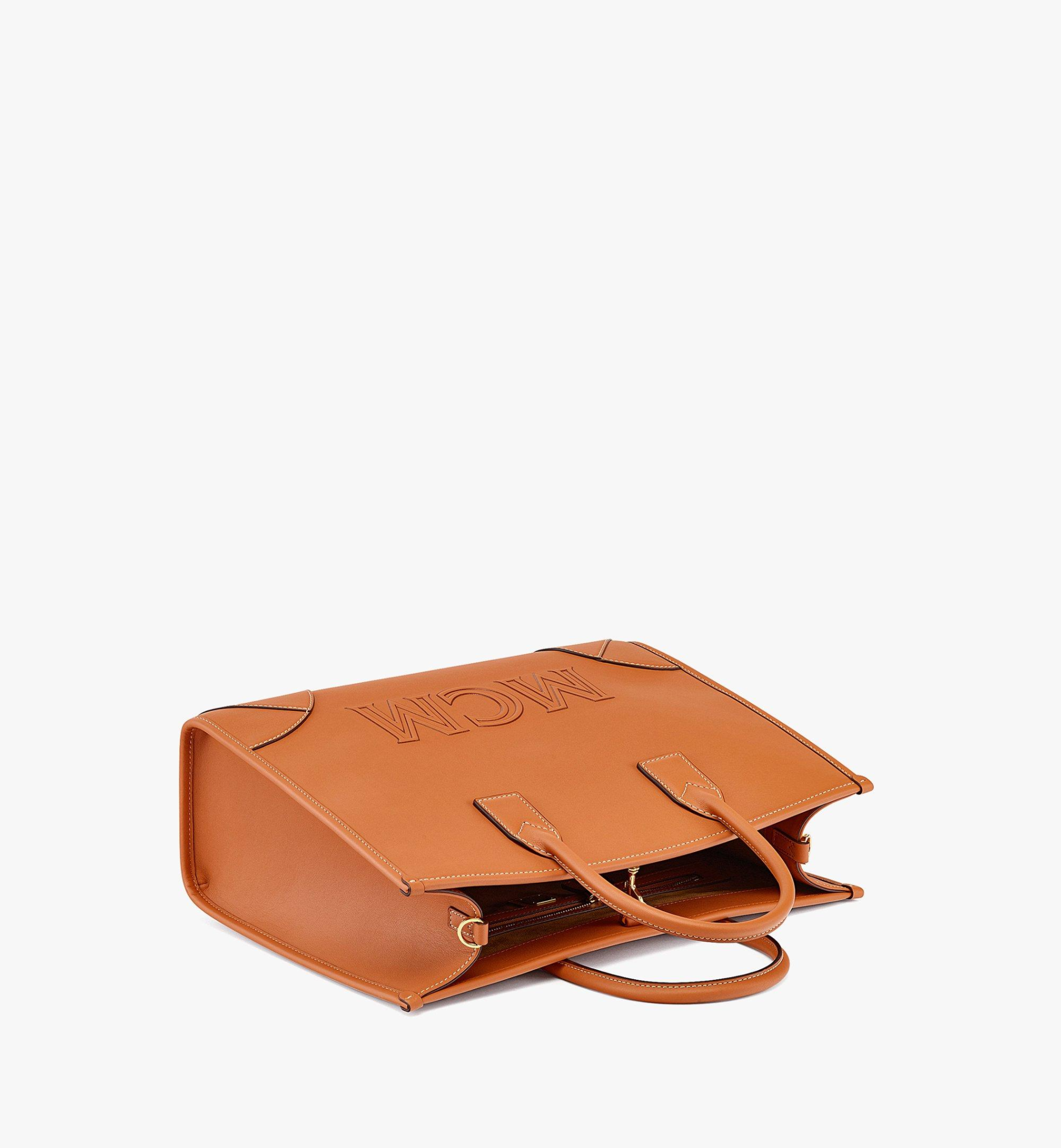 Túi MCM München Tote in Spanish Calf Leather MWTCSSX01CO001 - Ảnh 2