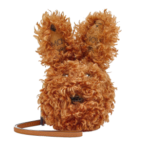 Túi MCM Rabbit Pouch Charm in Faux Fur Visetos MXZBASX02CO001