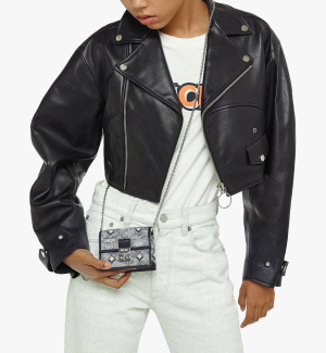 Alternative view of Túi MCM Chain Wallet in Vintage Jacquard Monogram MYLBATQ01EG001