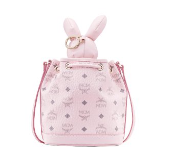 Túi MCM Zoo Rabbit Drawstring Bag in Visetos MYZ8AXL45QH001 - Ảnh 3