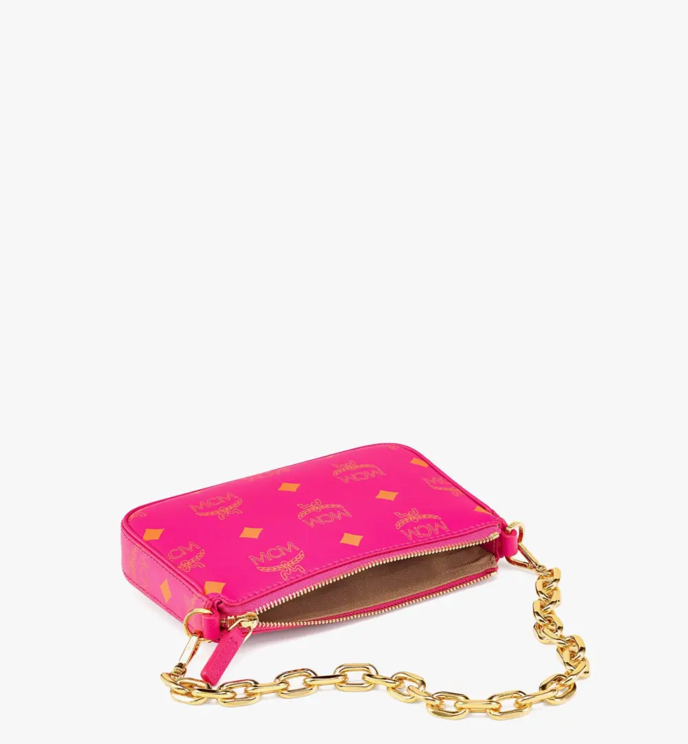 Túi MCM Zip Pouch in Color Splash Logo 'Purple' MYZCSSX01QR001 - Ảnh 4