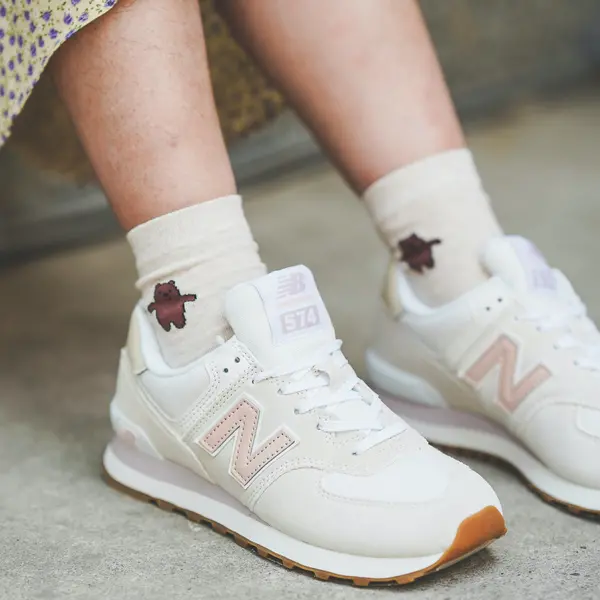 Giày New Balance Wmns 574 Sea Salt Rose WL574NR2 - Ảnh 3