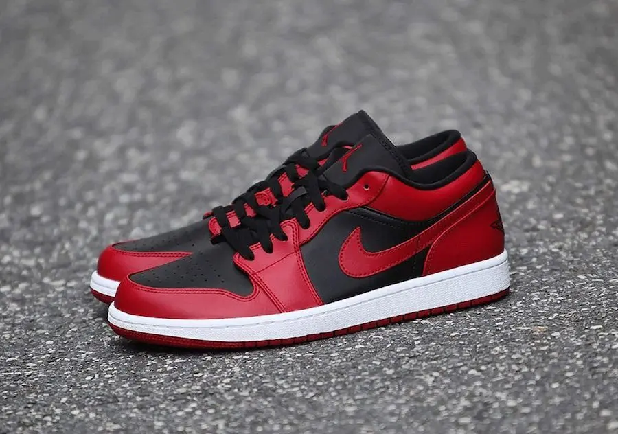 Giày Nike Air Jordan 1 Low 'Reverse Bred' 553558-606 - Ảnh 7