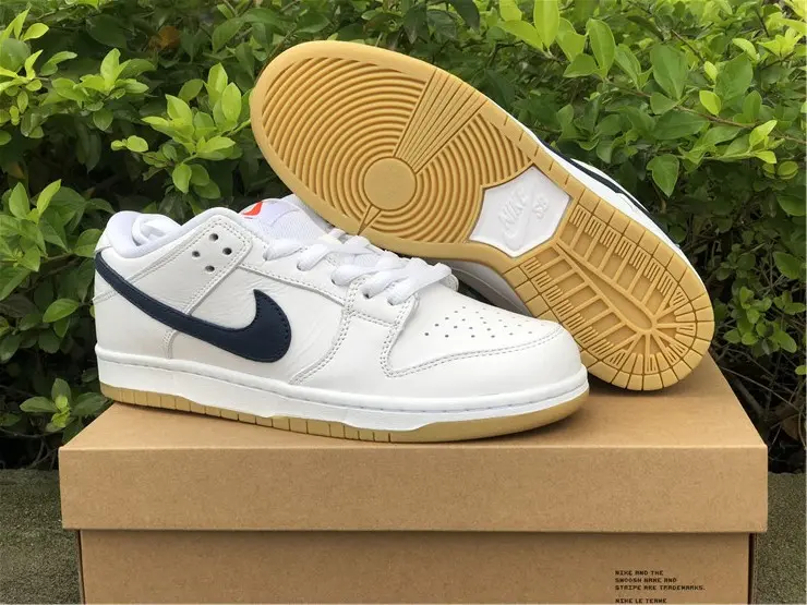 Giày Nike Dunk Low Pro Iso Sb 'Orange Label White Navy' CZ2249-100 - Ảnh 5