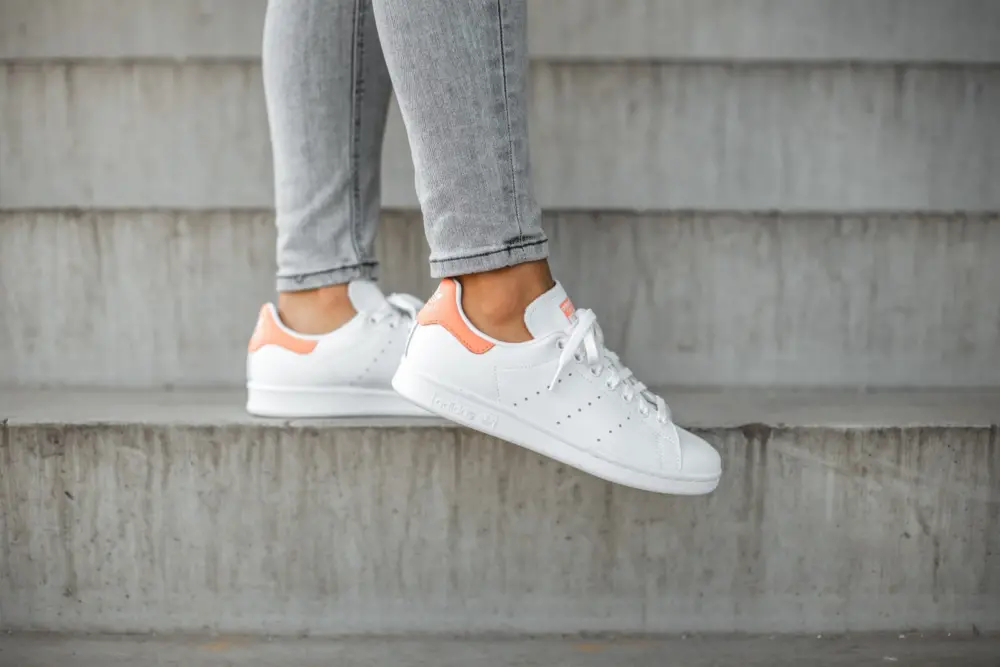 Giày Adidas Stan Smith 'White Semi Coral' EE5793 - Ảnh 3