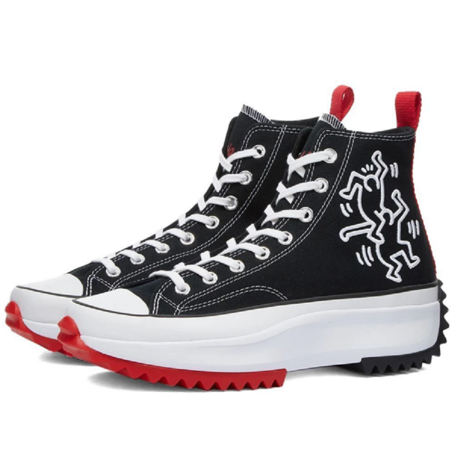 Giày Converse Keith Haring x Run Star Hike 'Black' 171859C - Ảnh 2