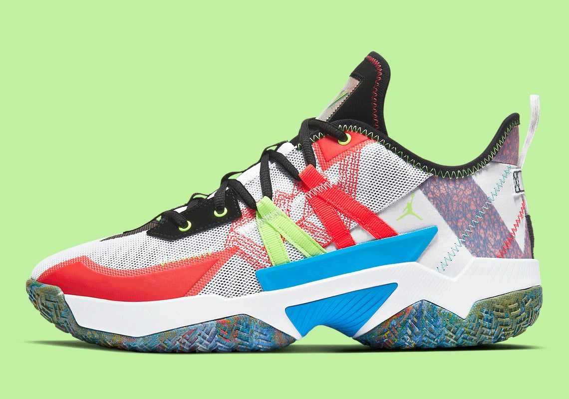 Giày Nike Jordan Westbrook One Take 2 PF 'White Multi' CW2458-101 - Ảnh 3