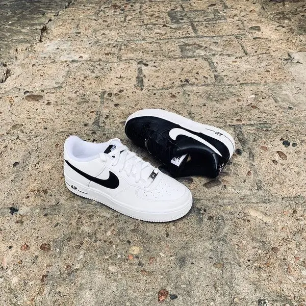 Giày Nike Air Force 1 'White Black' GS CT7724-100 - Ảnh 3