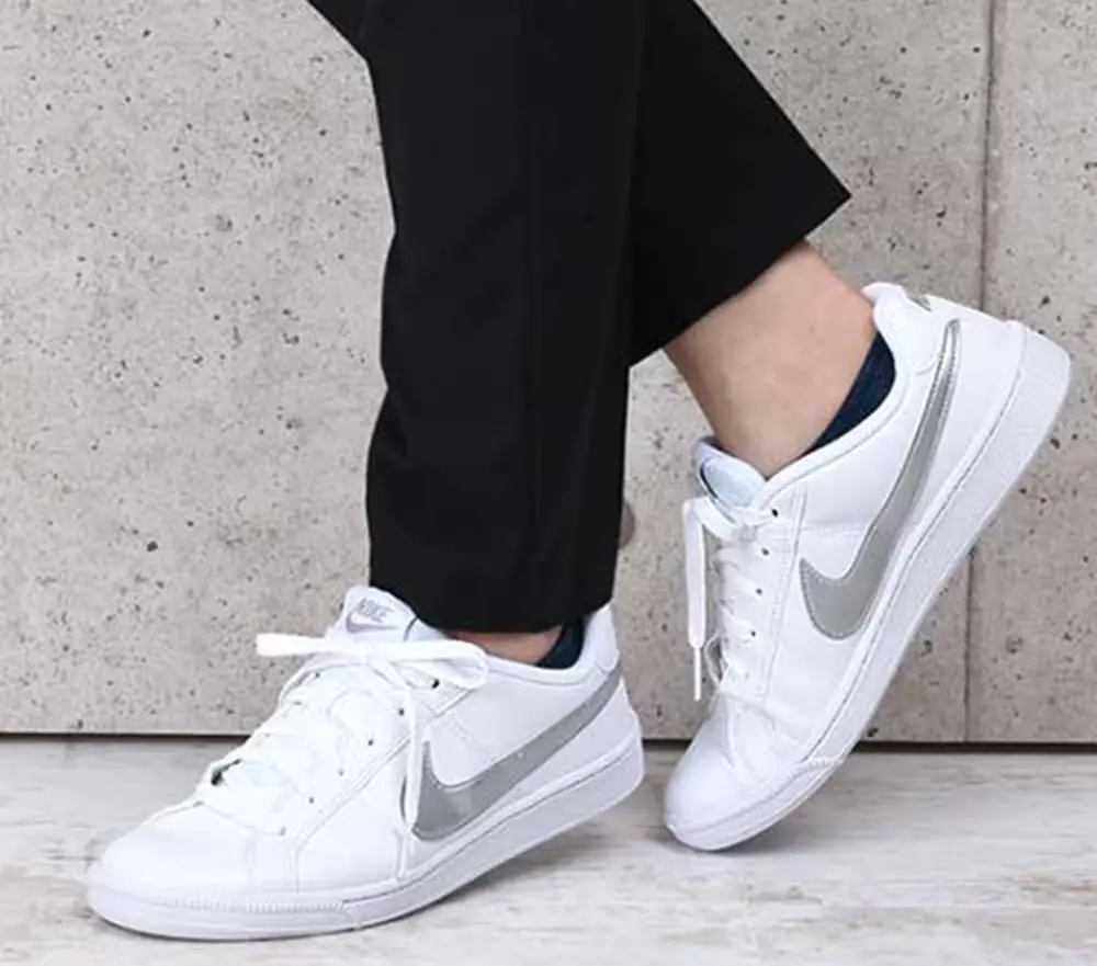 Alternative view of Giày Nike Wmns Court Royale SL 'White Metallic Silver' 844896-100