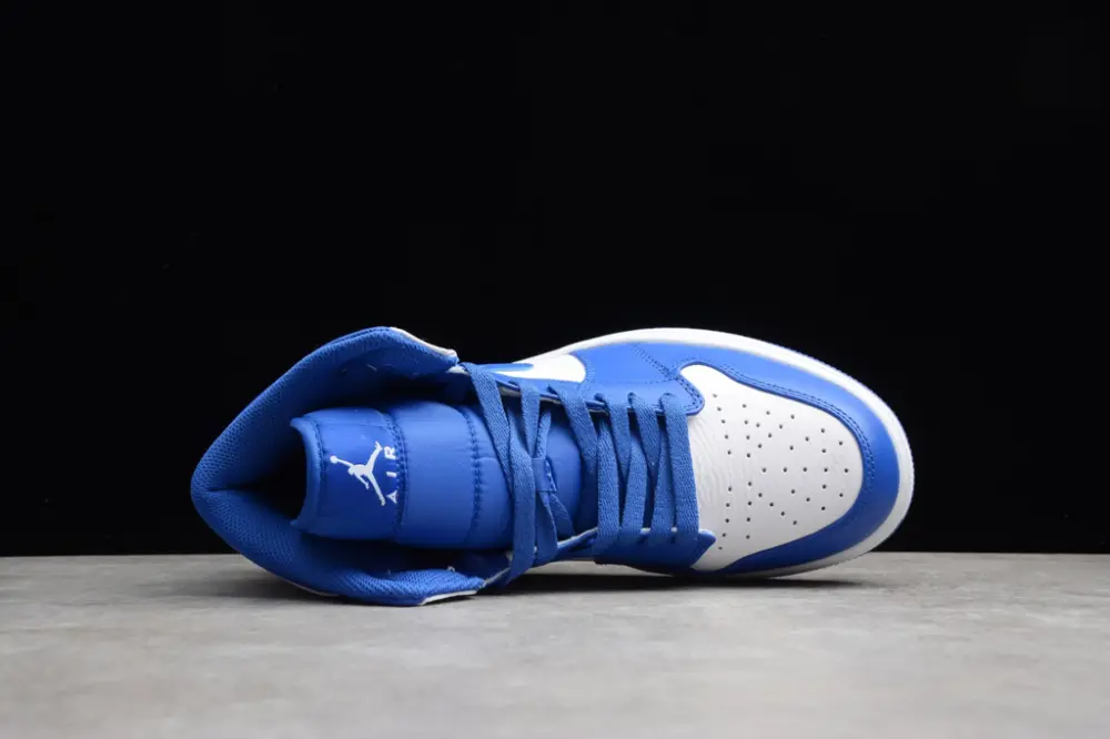 Giày Nike Air Jordan 1 Mid 'Hyper Royal' 554724-114 - Ảnh 4