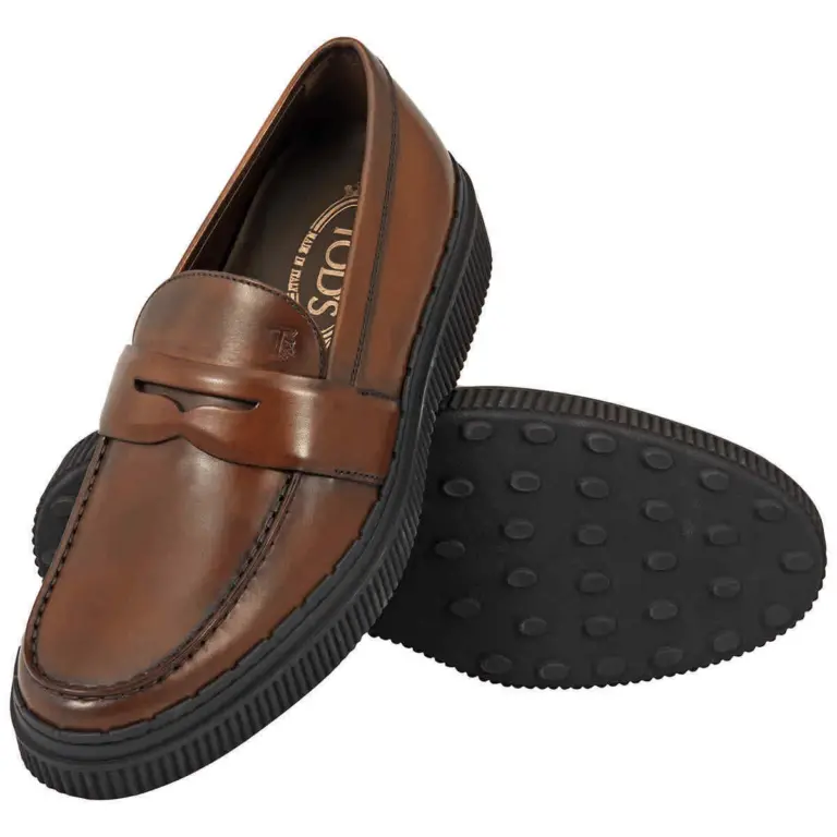 Giày Tod’s Men’s Brushed Leather ‘Brown’ XXM39A0V480D9CS80172 - Ảnh 3