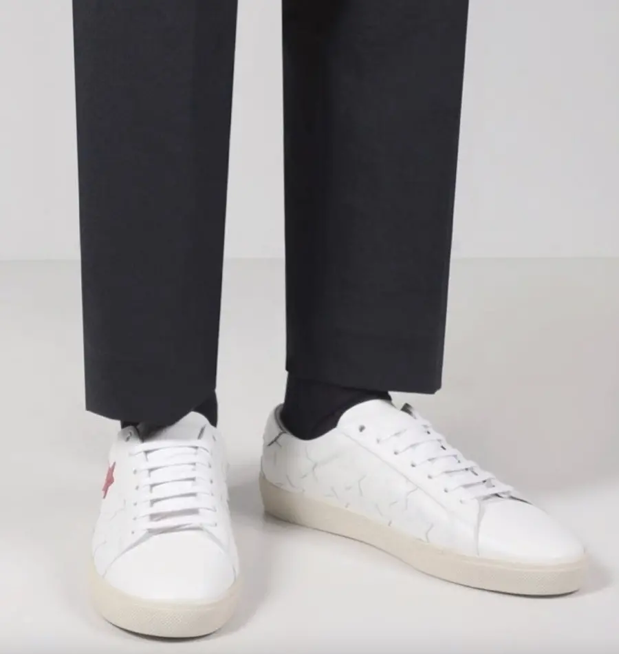 Alternative view of Giày Saint Laurent Court Classic SL 06 Metallic California 'White' 42157200ND09017