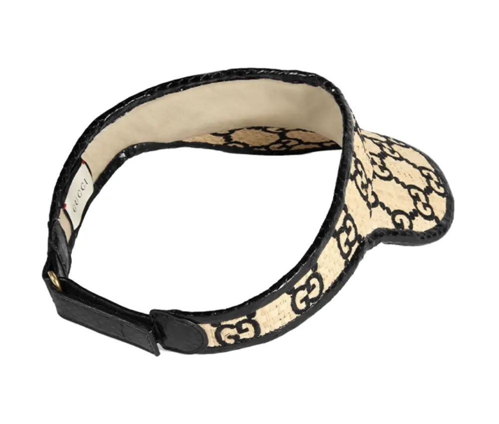 Alternative view of Mũ Gucci Straw Sun Hat Cap 'Beige'  577902-3HH38-9260