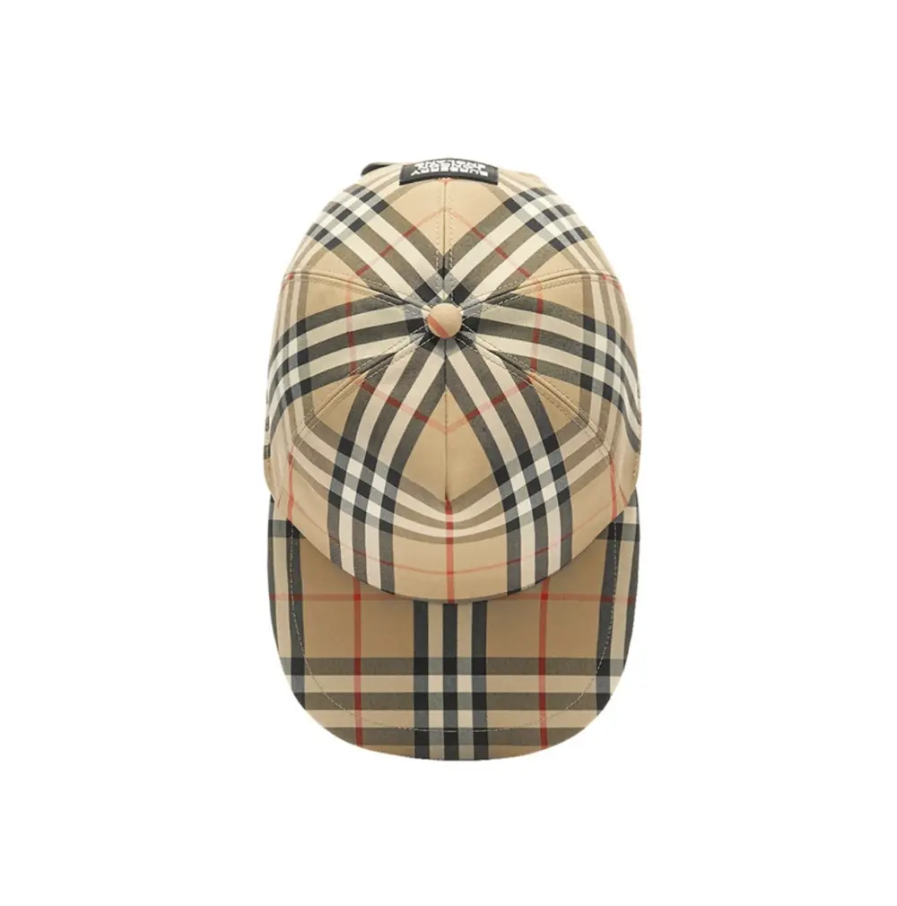 Mũ Burberry Vintage Check Baseball Cap 'Beige' 8026929 - Ảnh 3