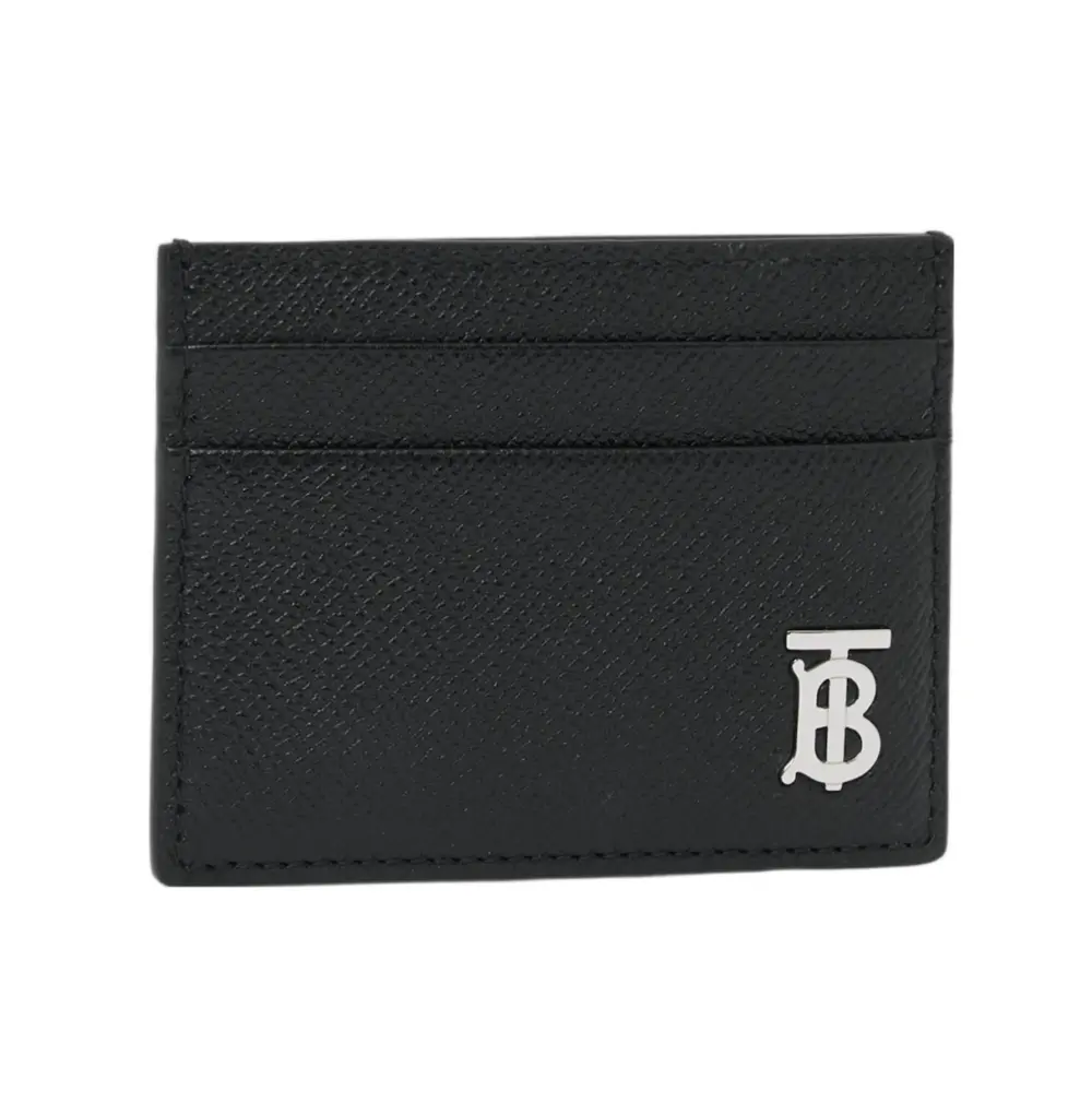 Ví Burberry Calfskin Blended Fabrics Logo 'Black' 80626621 - Ảnh 4