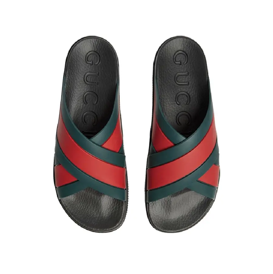 Alternative view of Dép Gucci Agrado Web Stripe Slide 'Black' 630326-J8700-8460