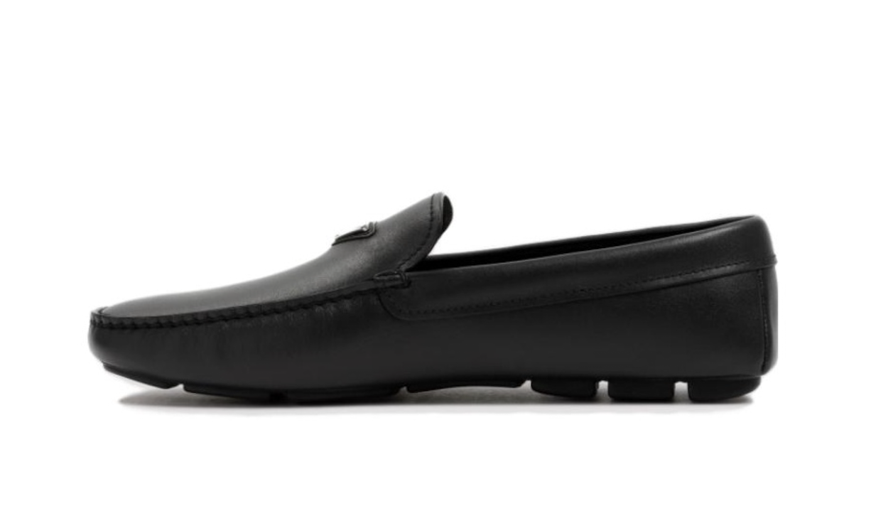 Giày Prada Triangle Logo Leather Loafers 'Black' 2DD172-A21-F0002 - Ảnh 4