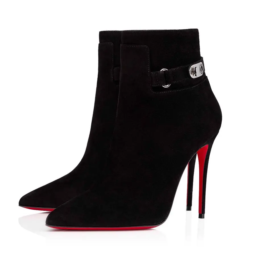 Giày Christian Louboutin Lock So Kate Booty 'Black' 1220361BK01 - Ảnh 3