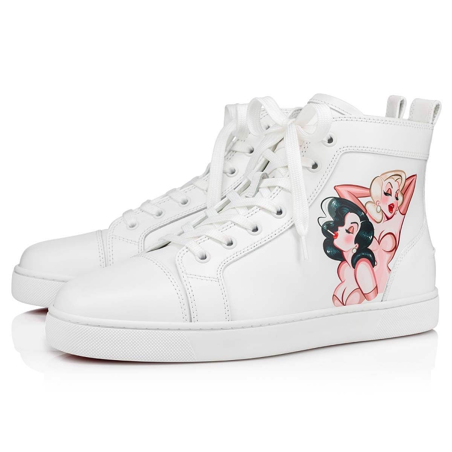 Giày Christian Louboutin Loupin Up 'Bianco' 1220212W414 - Ảnh 5