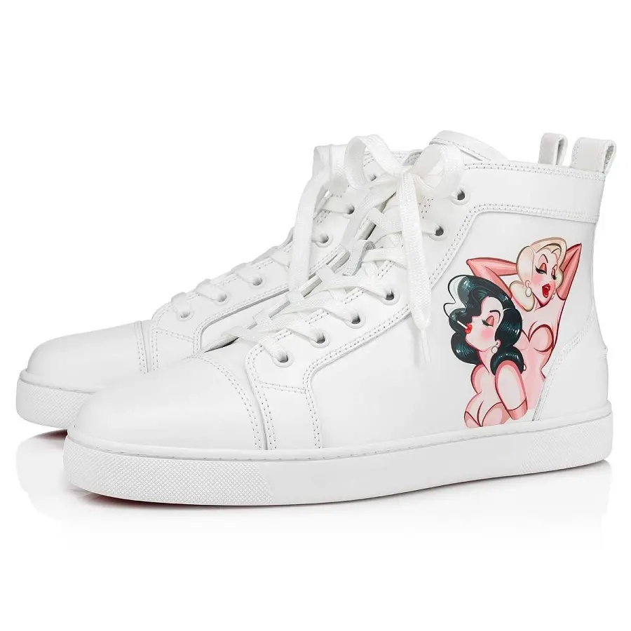 Giày Christian Louboutin Loupin Up 'Bianco' 1220212W414 - Ảnh 5