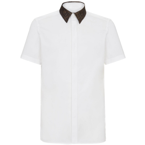 Áo Fendi Contrasting Collar Shirt 'White' FS0795AF03F0QA0