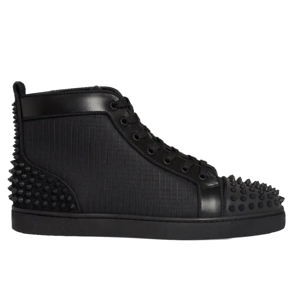 Giày Christian Louboutin Lou Spikes 2 'Black' 3220139B026