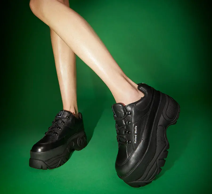 Alternative view of Giày Naked Wolfe SPORTY LEATHER 'Black'