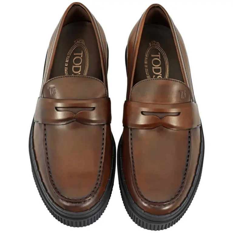 Giày Tod’s Men’s Brushed Leather ‘Brown’ XXM39A0V480D9CS80172 - Ảnh 4