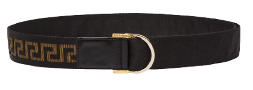 Thắt Lưng Versace Greca Ribbon Belt Black DCU8440-DNASGV-2B05O