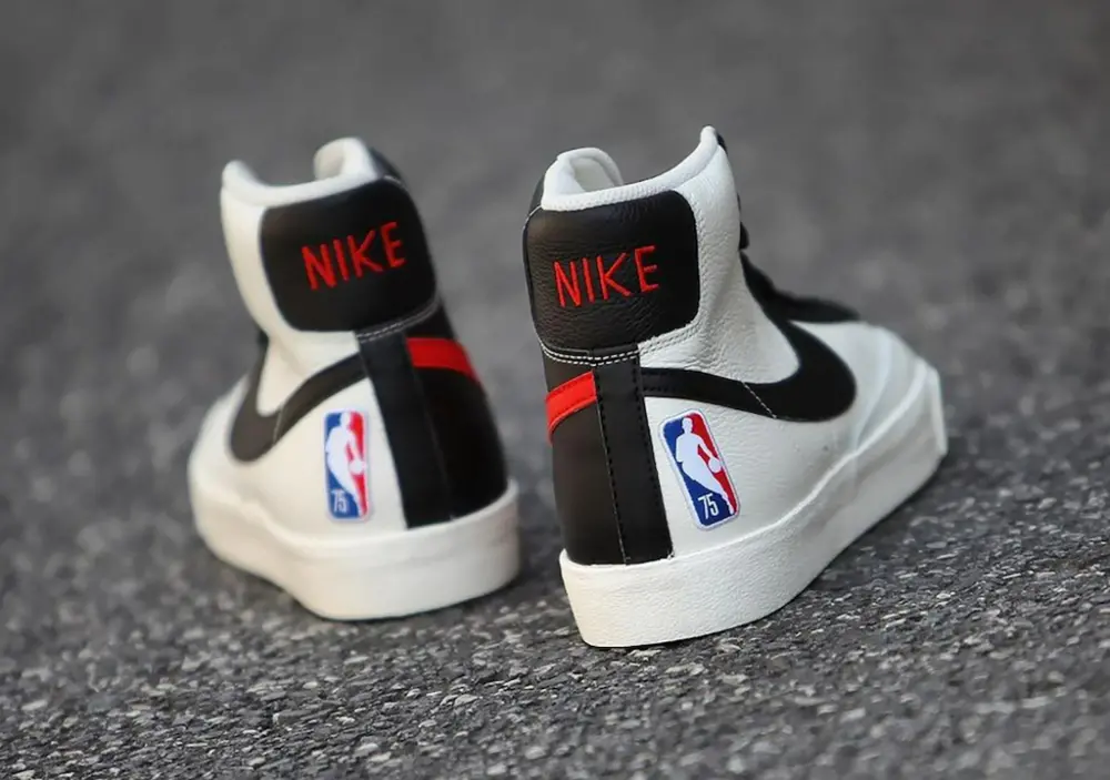 Giày Nike NBA x Blazer Mid '77 EMB 'White Black' DD8025-101 - Ảnh 4