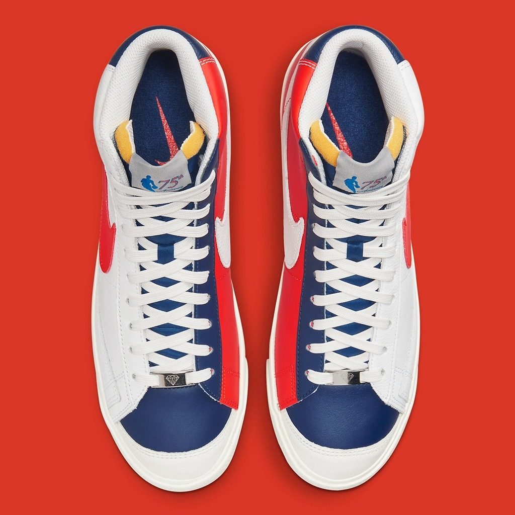 Giày Nike NBA x Blazer Mid '77 EMB '75th Anniversary Knicks' DD8025-100 - Ảnh 3