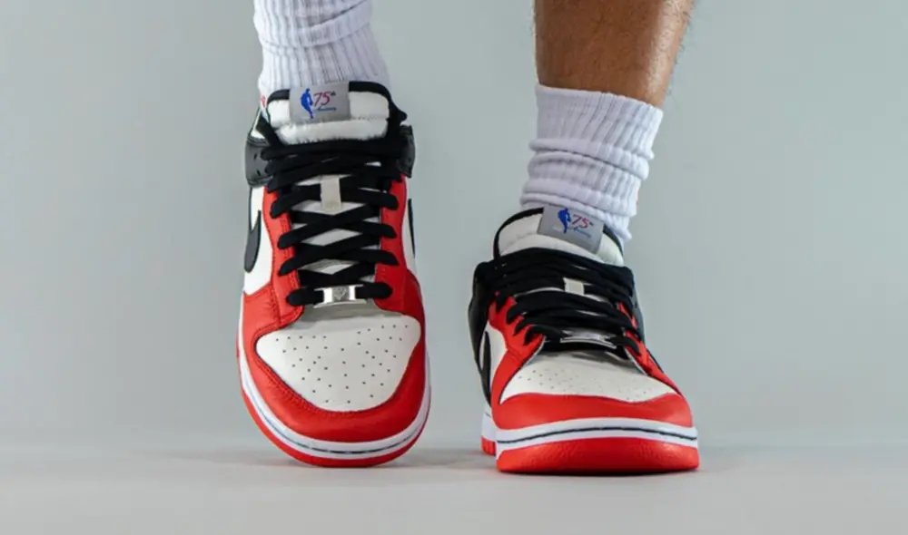 Giày Nike Dunk EMB '75th Anniversary Bulls' DD3363-100 - Ảnh 6