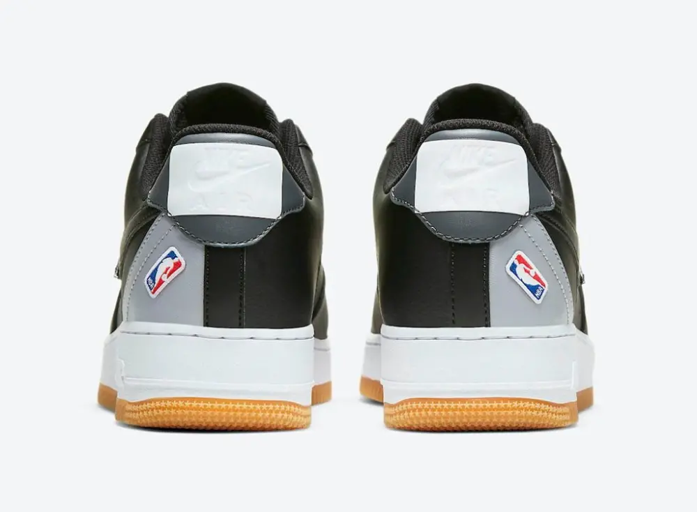 Giày Nike NBA x Air Force 1 07 LV8 'Black Wolf Grey' CT2298-001 - Ảnh 4