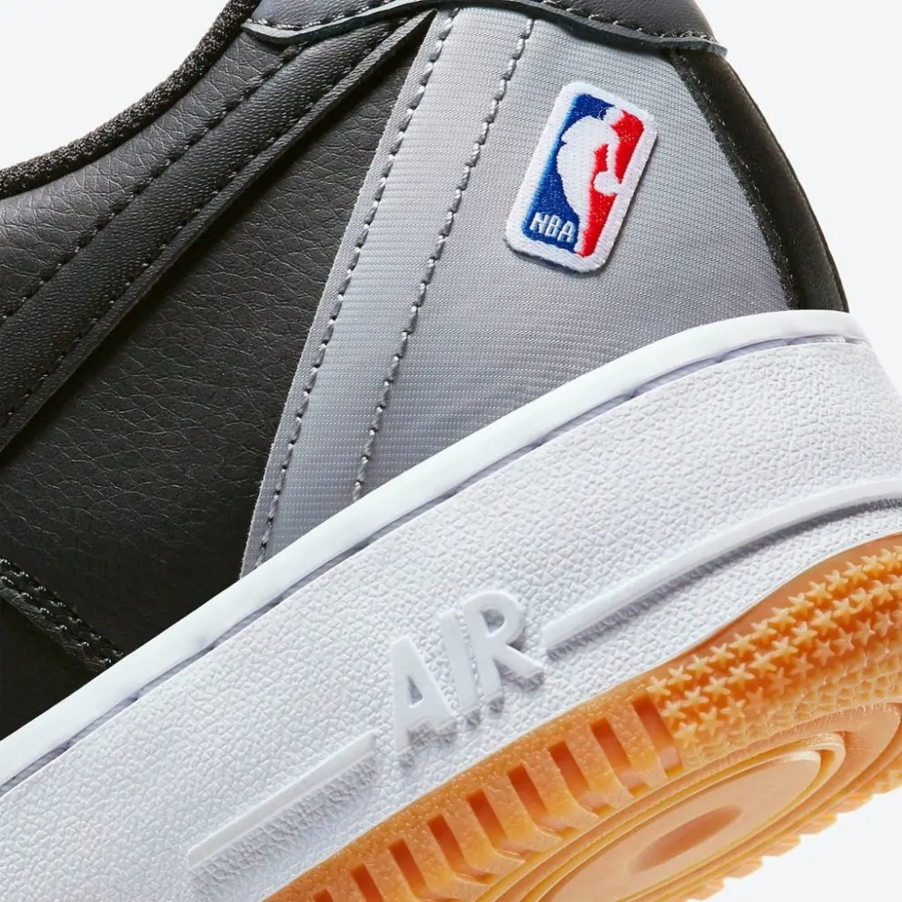 Giày Nike NBA x Air Force 1 07 LV8 'Black Wolf Grey' CT2298-001 - Ảnh 5